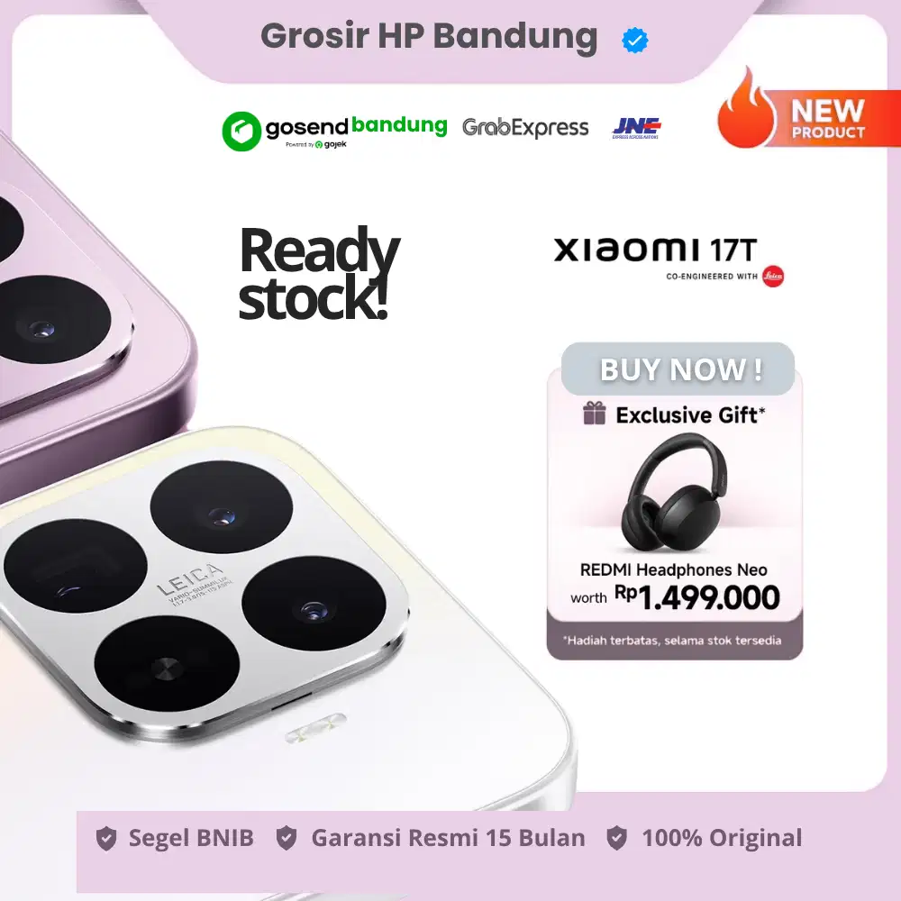 XIAOMI 17T 12GB/512GB No Repack. Segel BNIB. Garansi Resmi 15 Bln