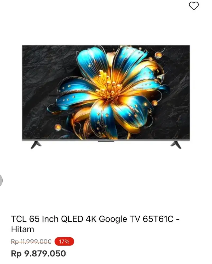 TCL GOOGLE TV 4K 65inci