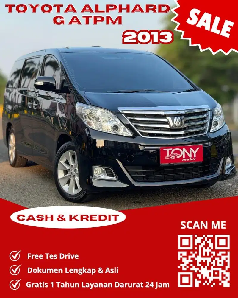 Toyota Alphard 2.4 G ATPM 2013 Hitam