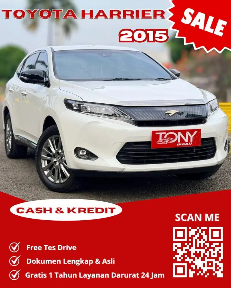Toyota New Harrier 2.0L AT 2015 Putih