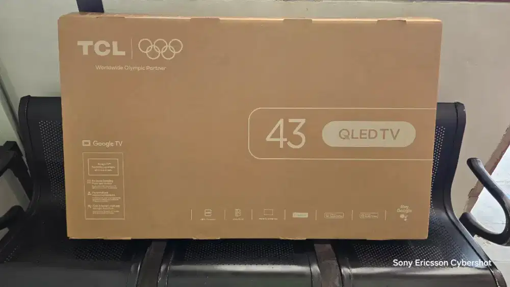 TCL QLED 4K GOOGLE TV 43INCH BARU TIDAK JADI PAKAI