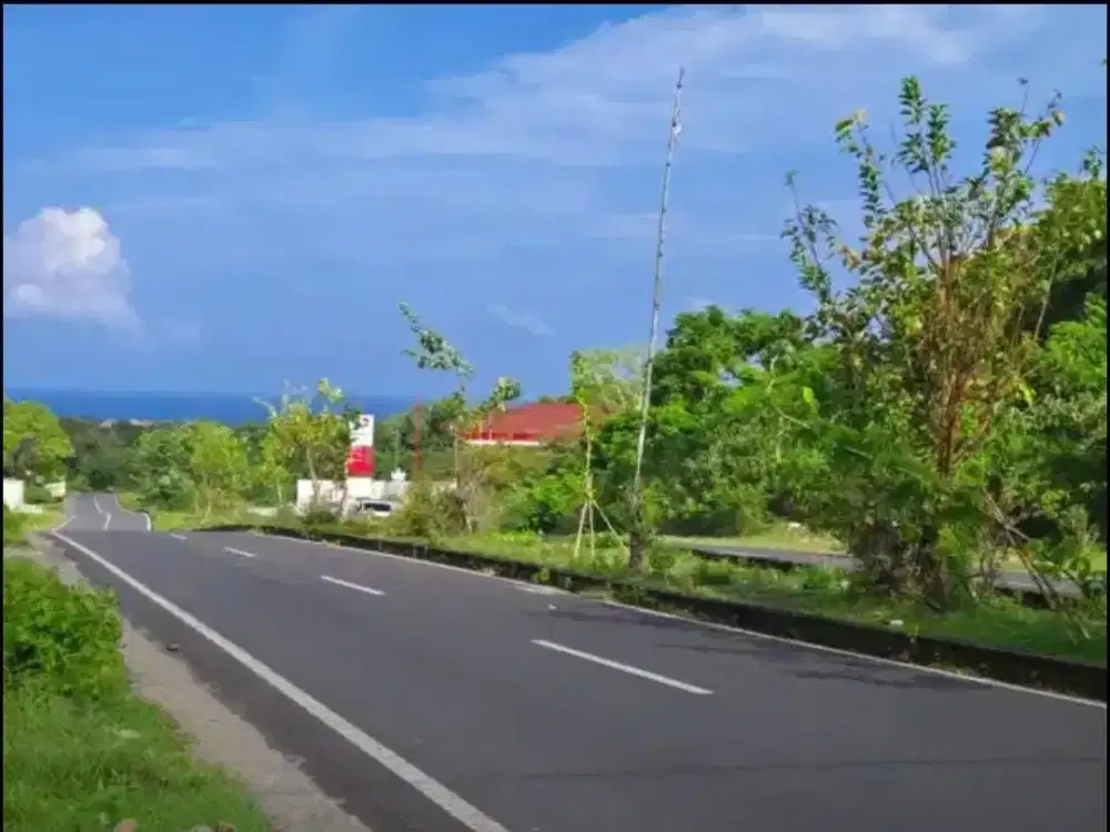 Hot Property! Dijual Tanah Lokasi Di Jalan besar Dengan Ocean View Area Nusa Dua
