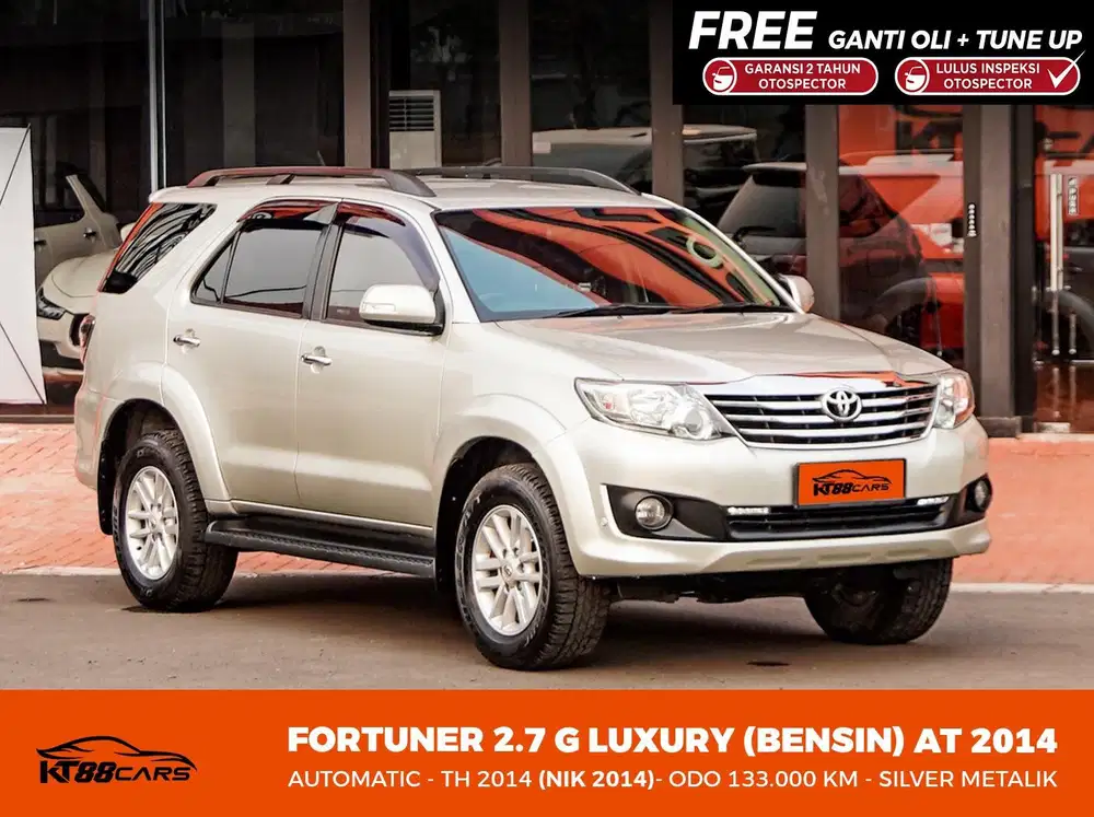 [BERGARANSI] TOYOTA FORTUNER 2.7 G LUXURY BENSIN MATIC TAHUN 2014