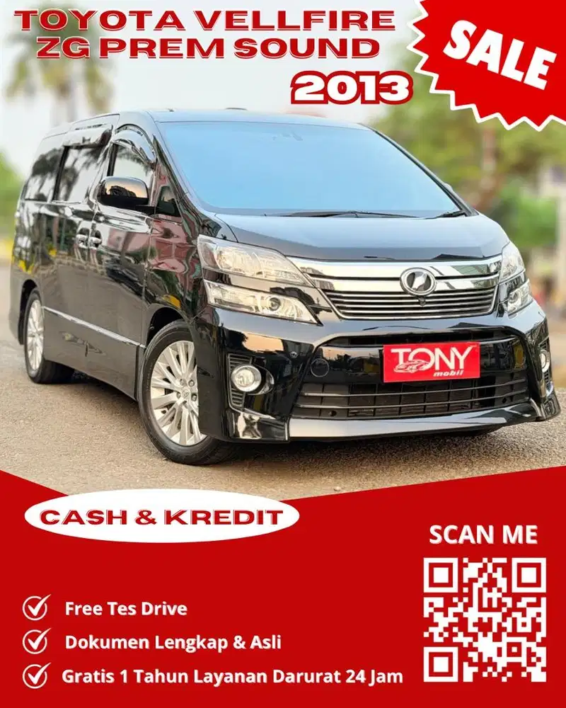 Toyota Vellfire ZG Premium Sound 2013 Hitam