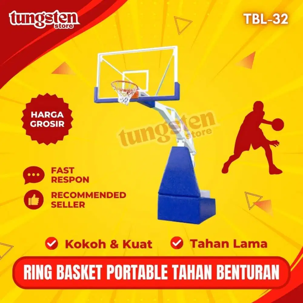 Ring Basket Portable TBL-21 Akrilik Tebal Tahan Benturan