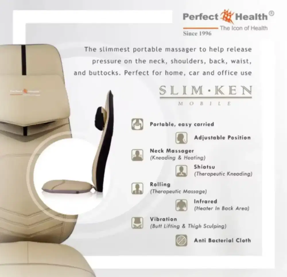 Massager / Kursi Pijat slimKen Perfect Health - DIJUAL MURAH !!