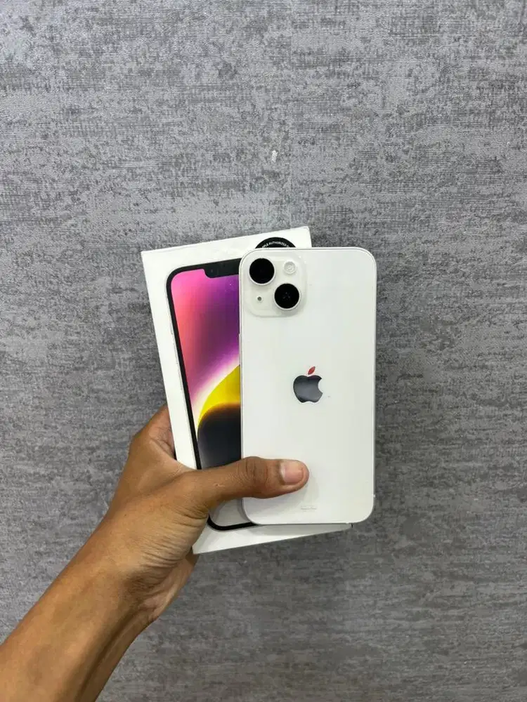 IPHONE 14 128GB WHITE GARANSI IBOX