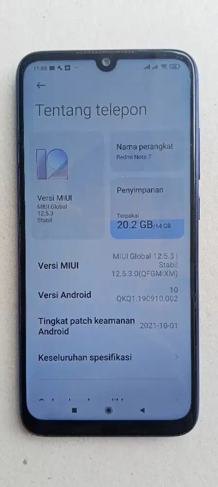 HP REDMI NOTE 7 BEKAS