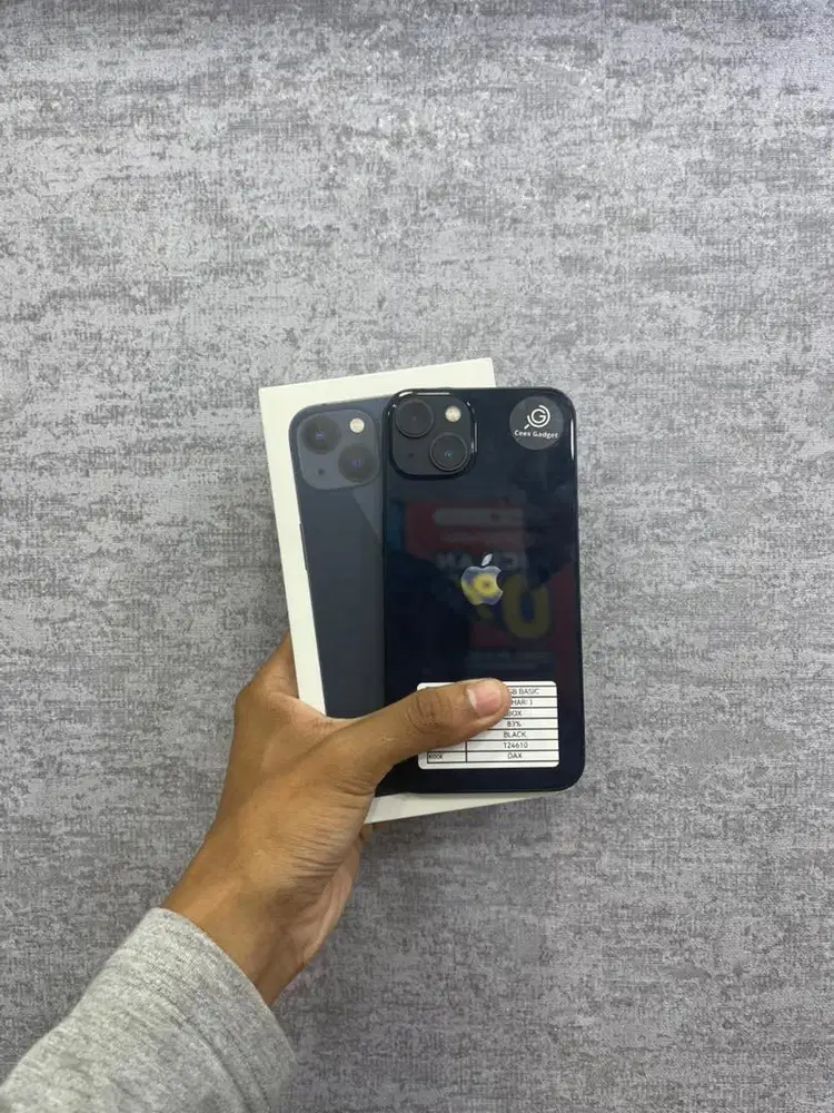 IPHONE 13 128GB BLACK GARANSI IBOX