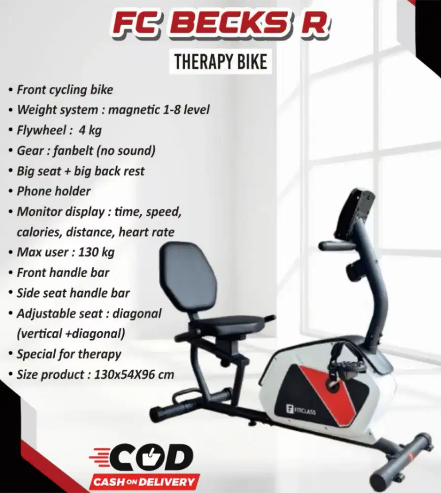 Sepeda statis recumbent magnetic