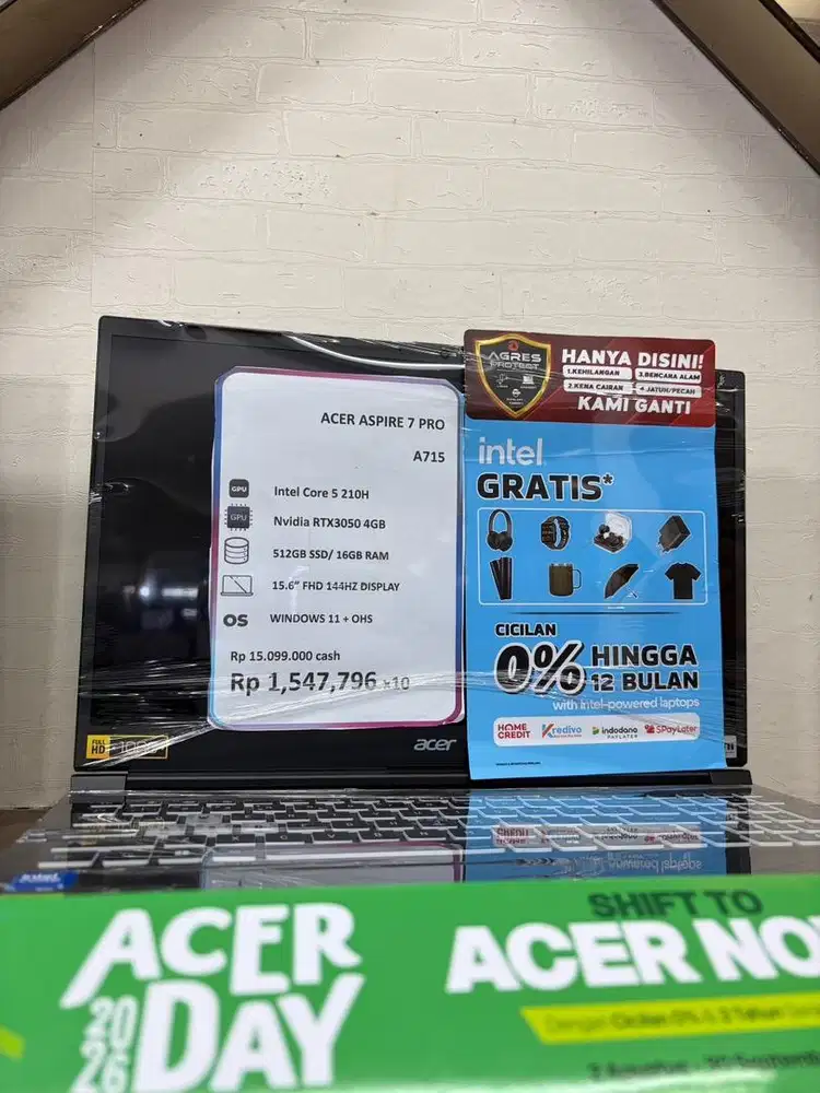 Laptop Acer Aspire 7 Pro Promo Cicilan Tanpa Dp