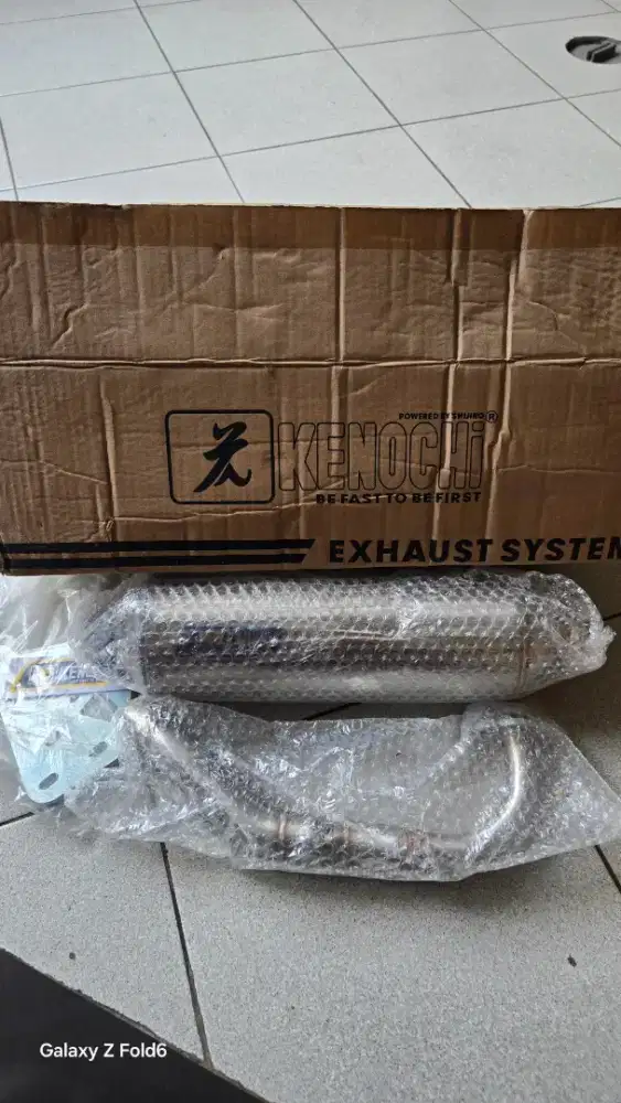 Knalpot kenochi stainless patch titanium