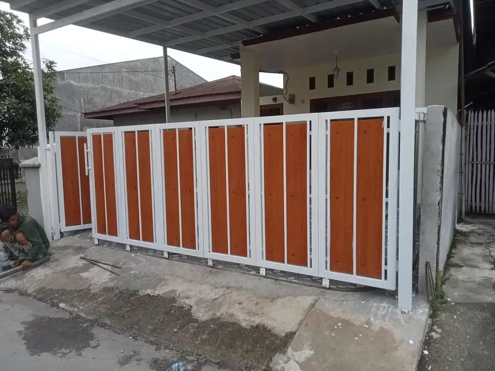 Pagar besi bahan GRC