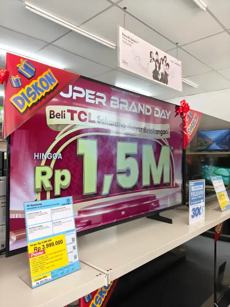 CASH DAN KREDIT TV SAMSUNG 43 INCH 4K GOOGLE TV