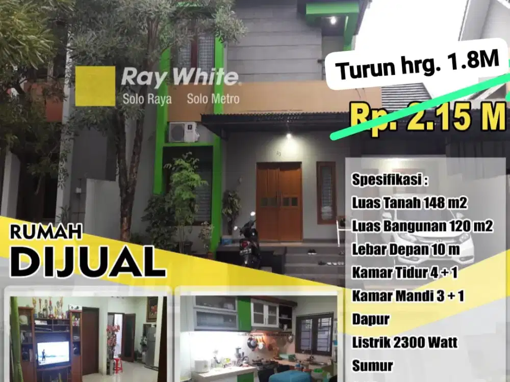 Dijual Rumah Solo Baru