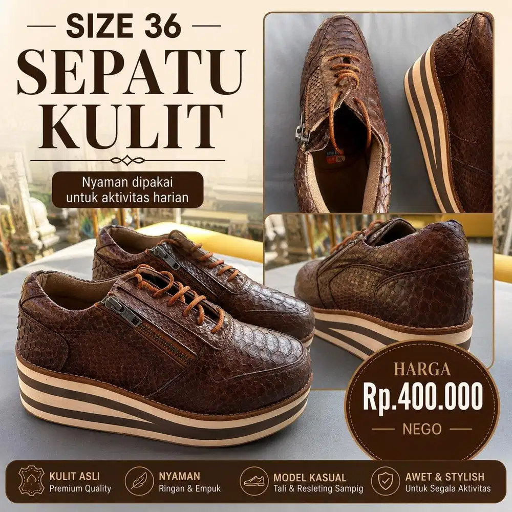 Sepatu Sekali Pakai Size 36