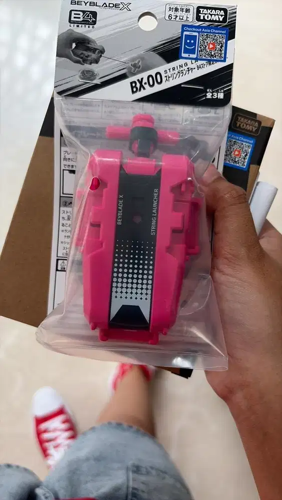 WTS BX-00 string launcher beyblade X barbie color orange & pink
