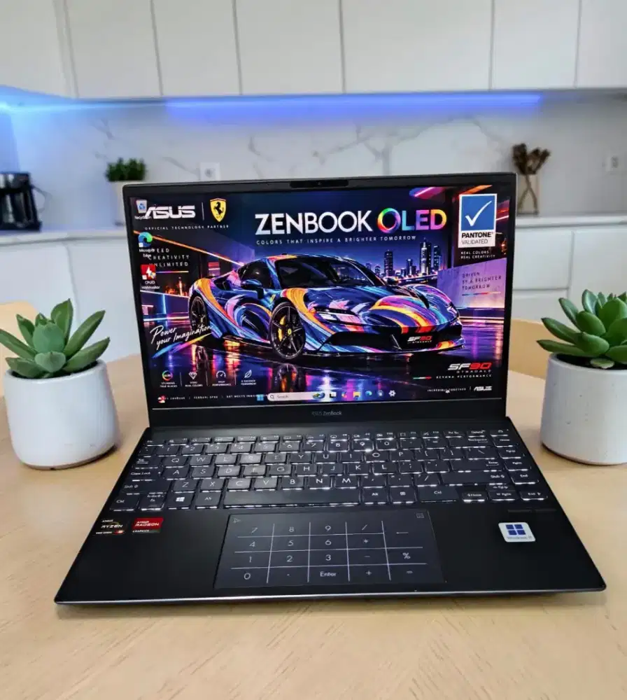 Laptop Asus ZENBOOK OLED SSD 512Gb RYZEN RAM 8Gb Body SLIM
