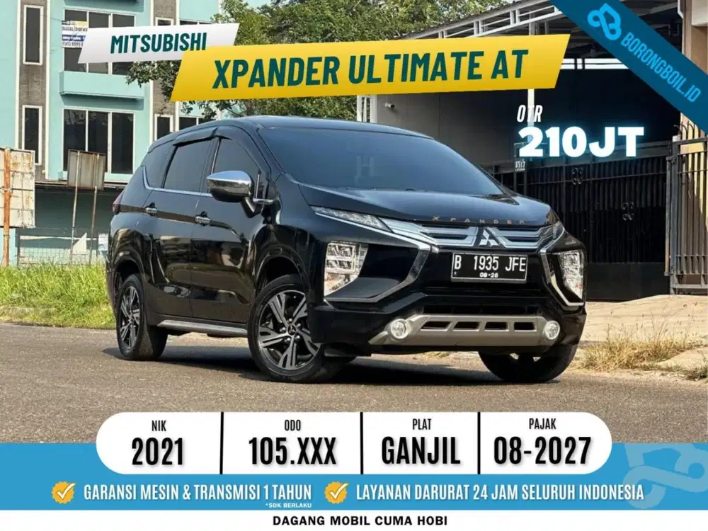 [ Pajak Panjang ] Mitsubishi Xpander 1.5 Ultimate AT 2021 Hitam