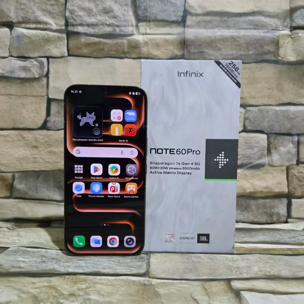 Infinix Note 60 Pro 8/256 4G Titanium Fullset Segel Normal Mulus 98%