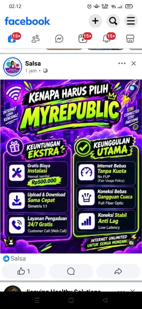 Gunung Sindur promo Internet Myrepublic wifi myrepublic