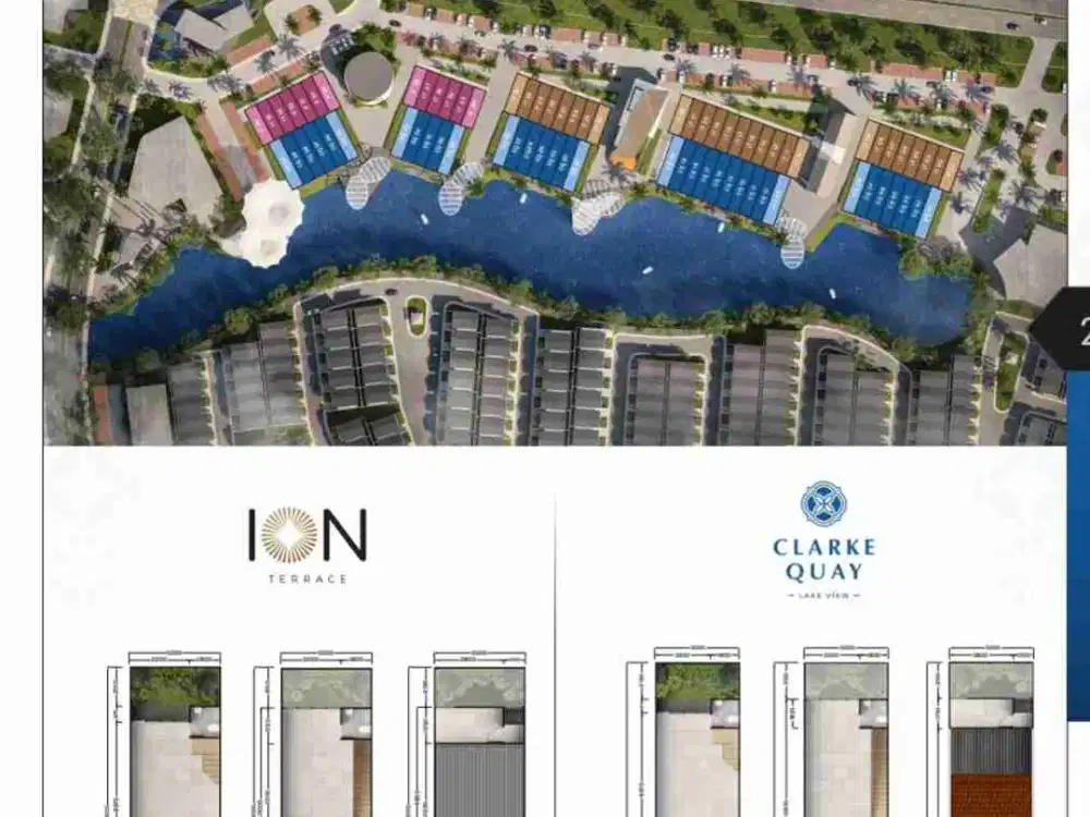 DI JUAL RUKO 2LANTAI KONSEP SINGAPORE VIEW DANAU
