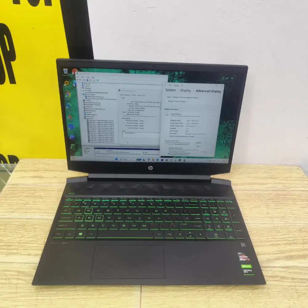 HP Pavilion Gm 15 Amd Ryzen 7 4800H Ram 8gb Ssd 512gb Gtx 1660 Ti 6gb