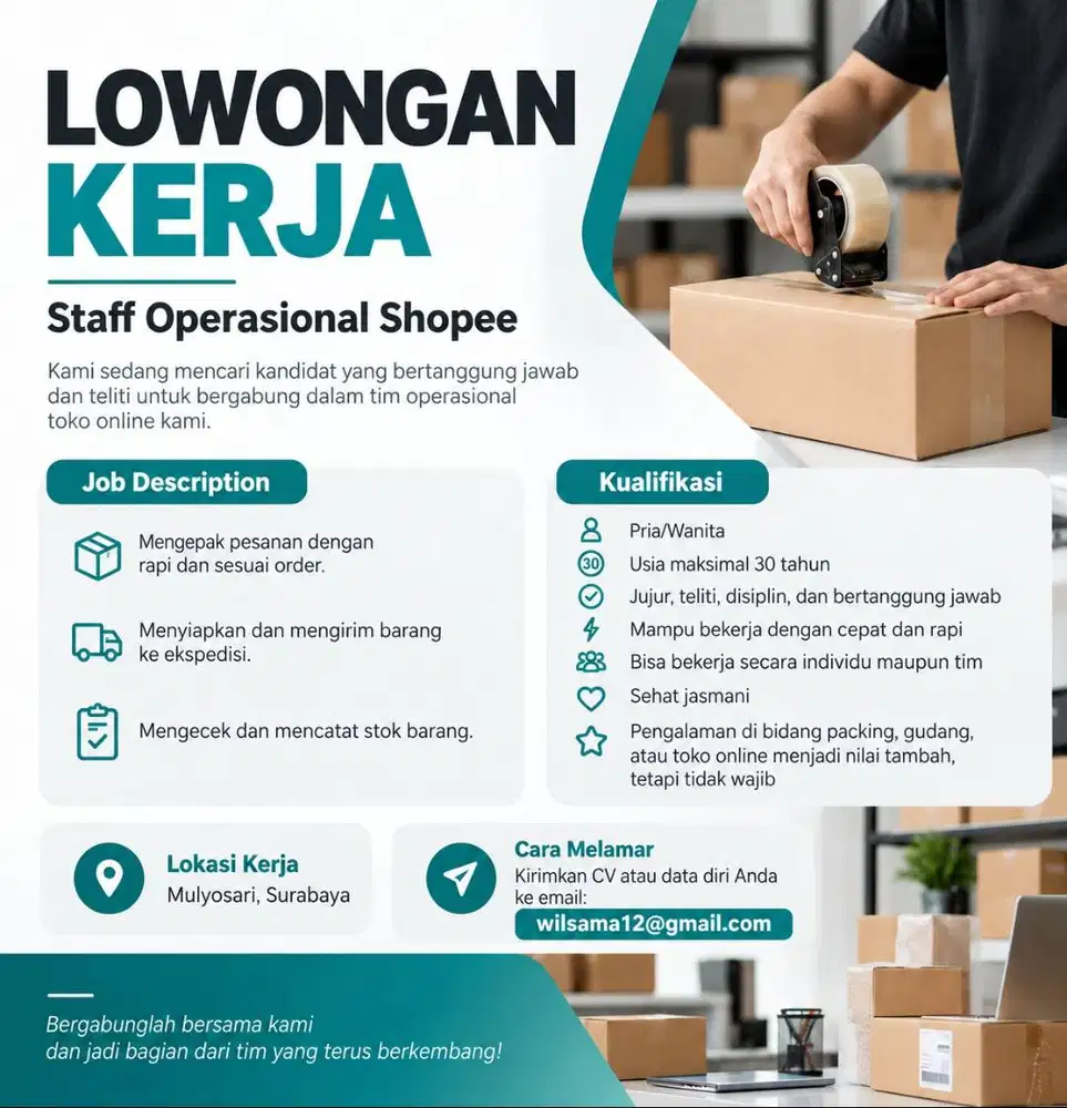 Staff Operasional Shopee