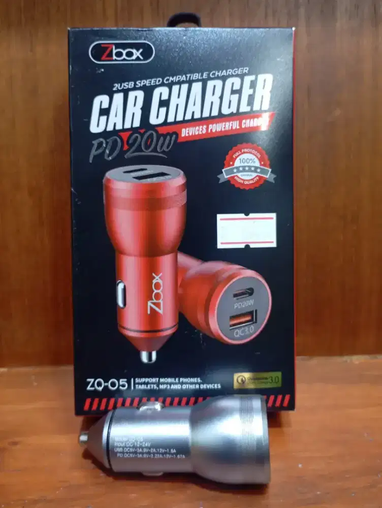 ZBox Saver PD 20w (Car Charger)+Kabel