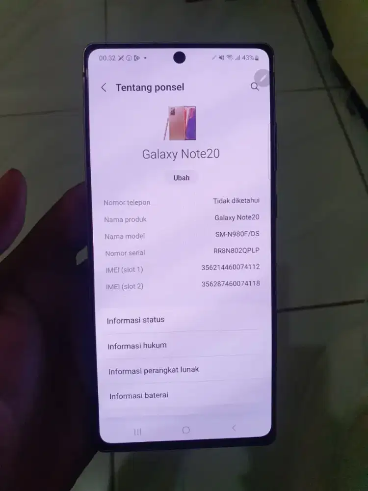Samsung Galaxy note 20