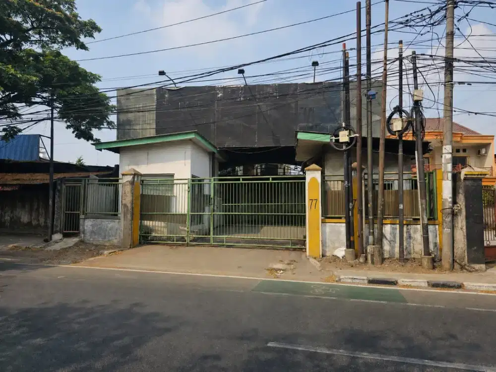 DISEWAKAN GUDANG DI PINGGIR JALAN SEPANJANG JAYA BEKASI