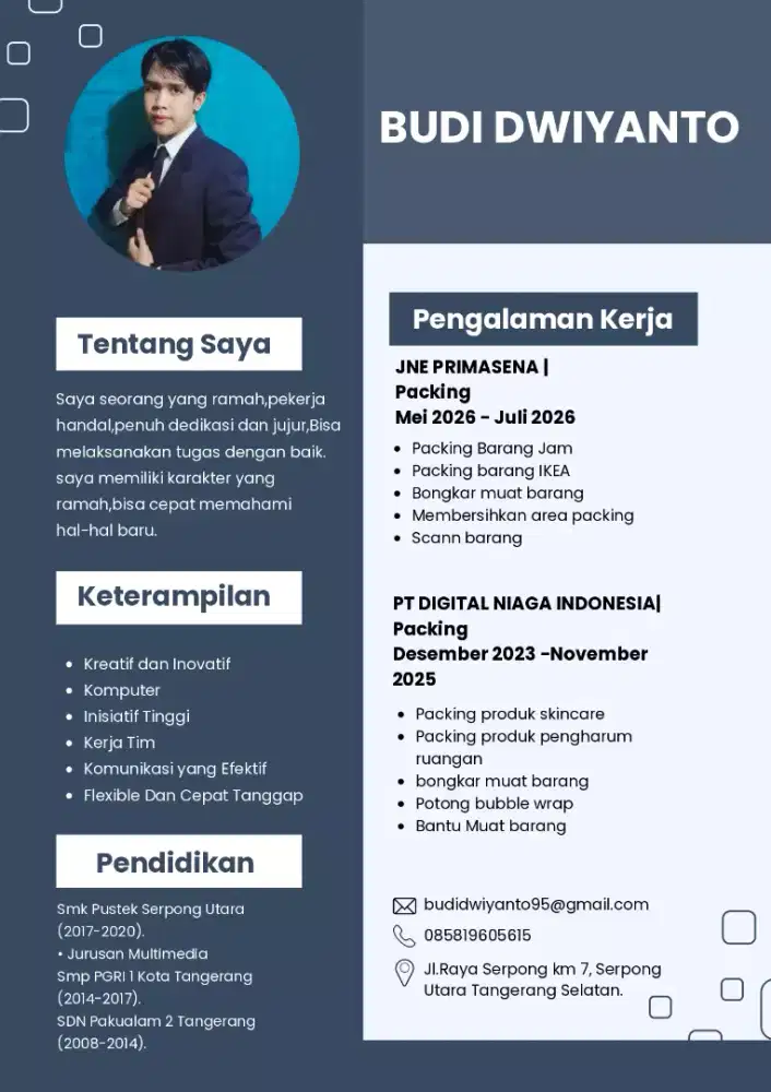 Sedang mencari pekerjaan saya