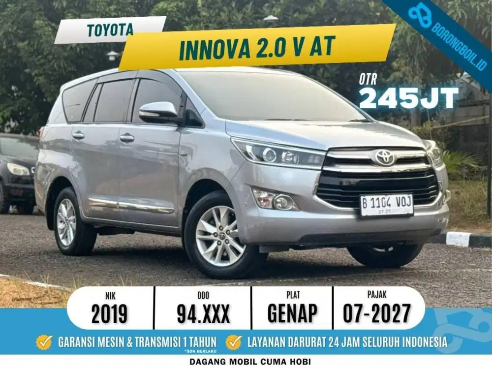 TOYOTA INNOVA 2.0 V AT 2019 Silver metalik