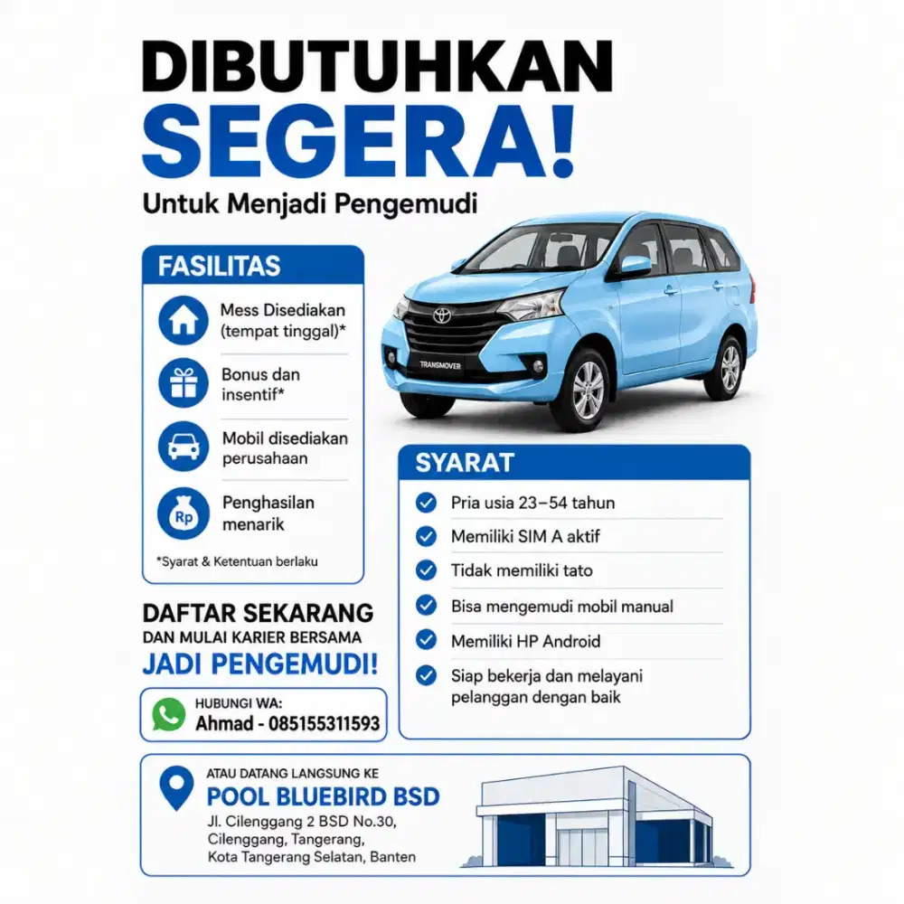 Dibutuhkan Driver