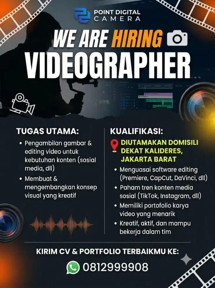 Lowongan Kerja untuk Videografer