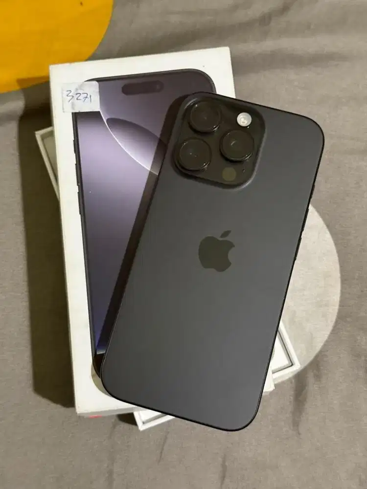 Iphone 16 pro 128gb black titanium resmi indo