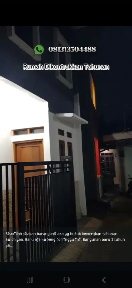 Dikontrakan tahunan rumah 23jt