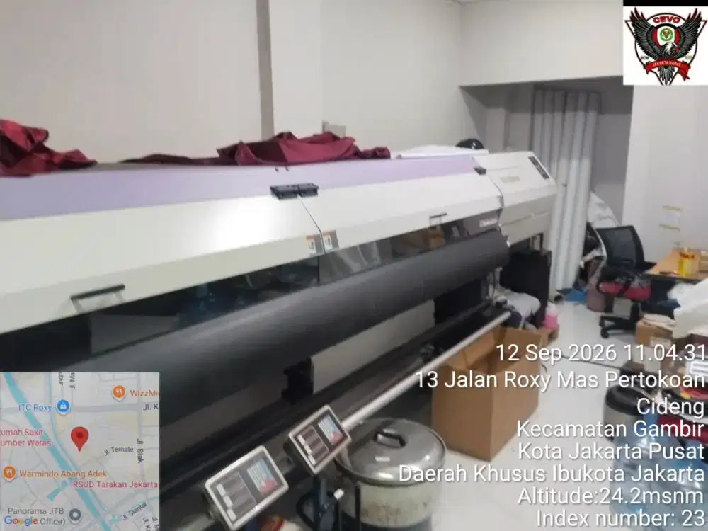 Mesin printer cetak benner