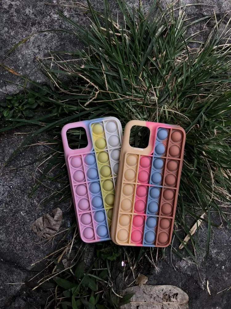 Softcase Silicone Push Pop Bubble Fidget Case iPhone 11 Pro Max