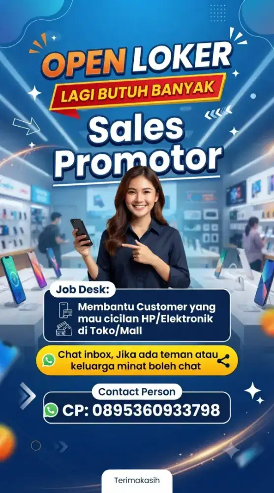 Open loker Sales Promotor