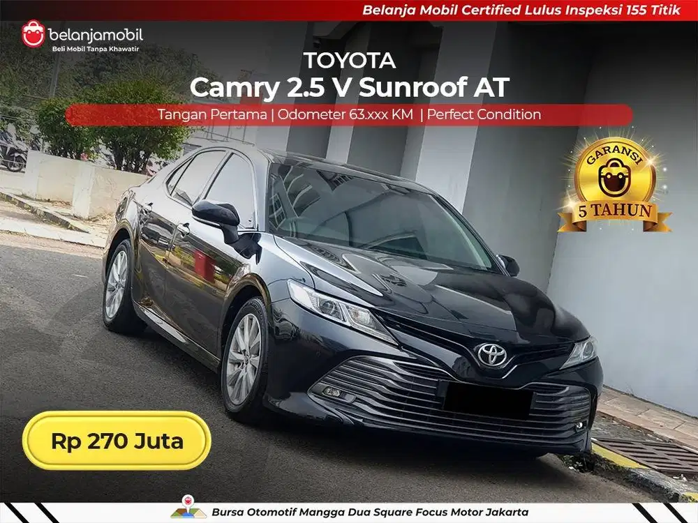 [ GARANSI 5THN ] Toyota Camry 2.5 V Sunroof AT 2019/2020/2021