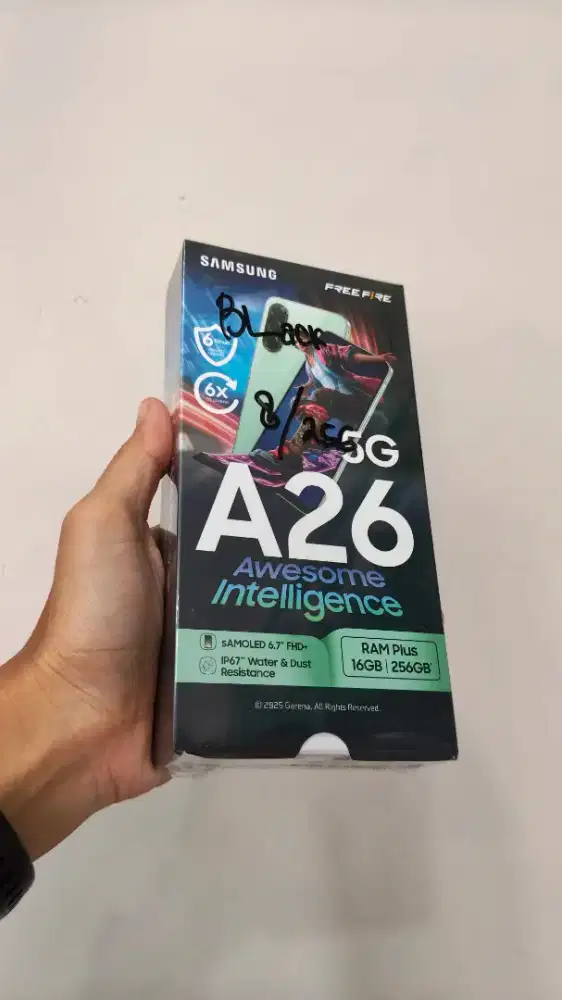 SAMSUNG A26 5G 8/256 GARANSI RESMI BARU