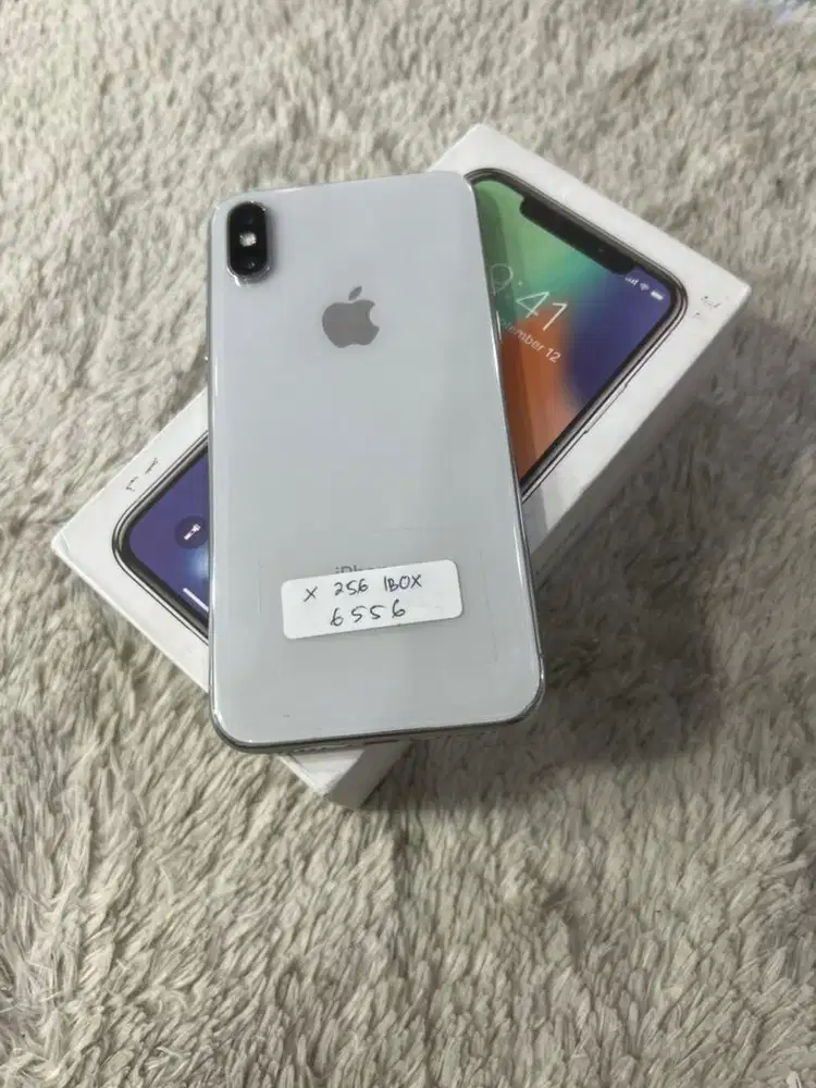 Iphone X 256gb ibox fullset mulus murah