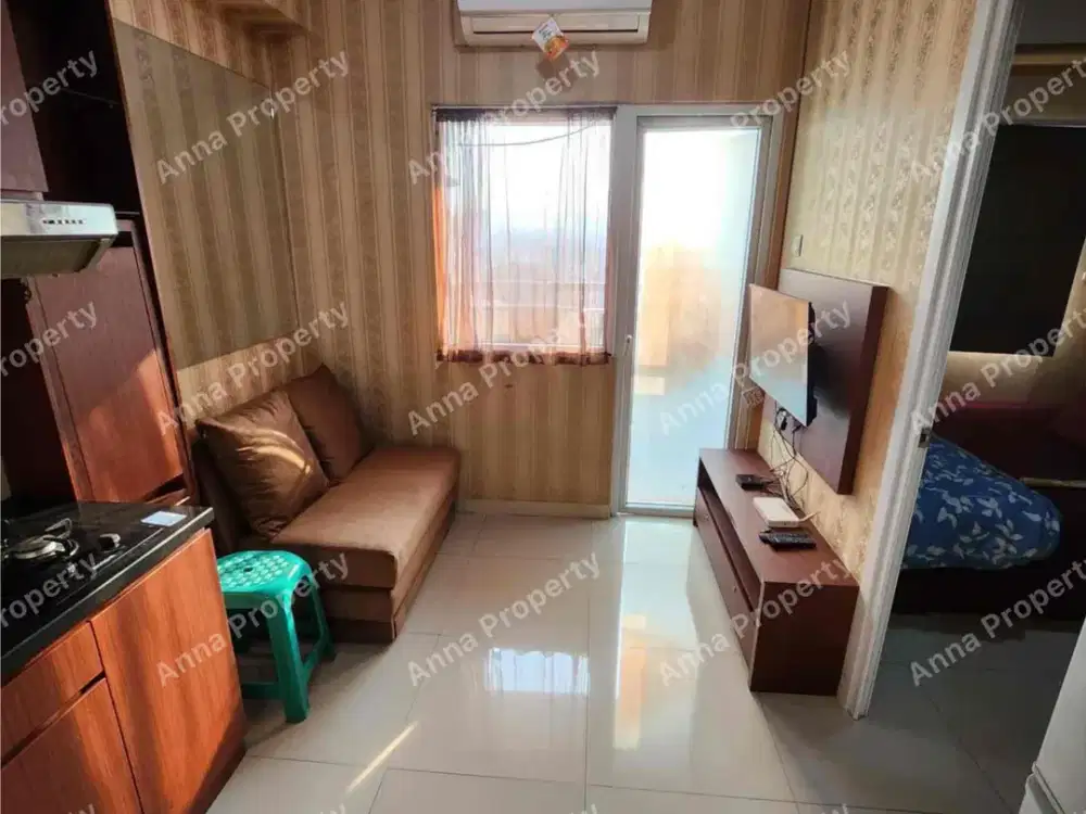 Sewa Apartemen Green Pramuka 2 Kamar Full Furnished – Siap Huni, Lokasi Strategis
