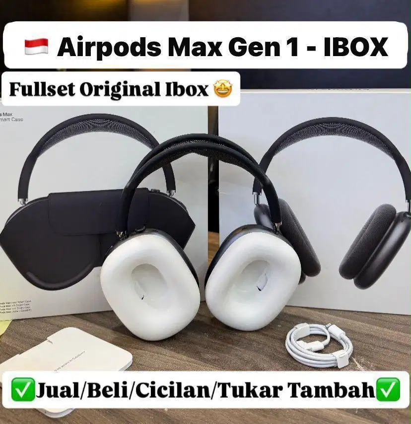 Airpods Max Gen 1 Black Resmi ibox