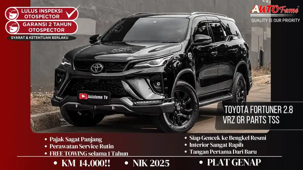 KM14RB Toyota Fortuner 2.8 VRZ GR Parts TSS 4x2 AT LAST FACELIFT NIK 2