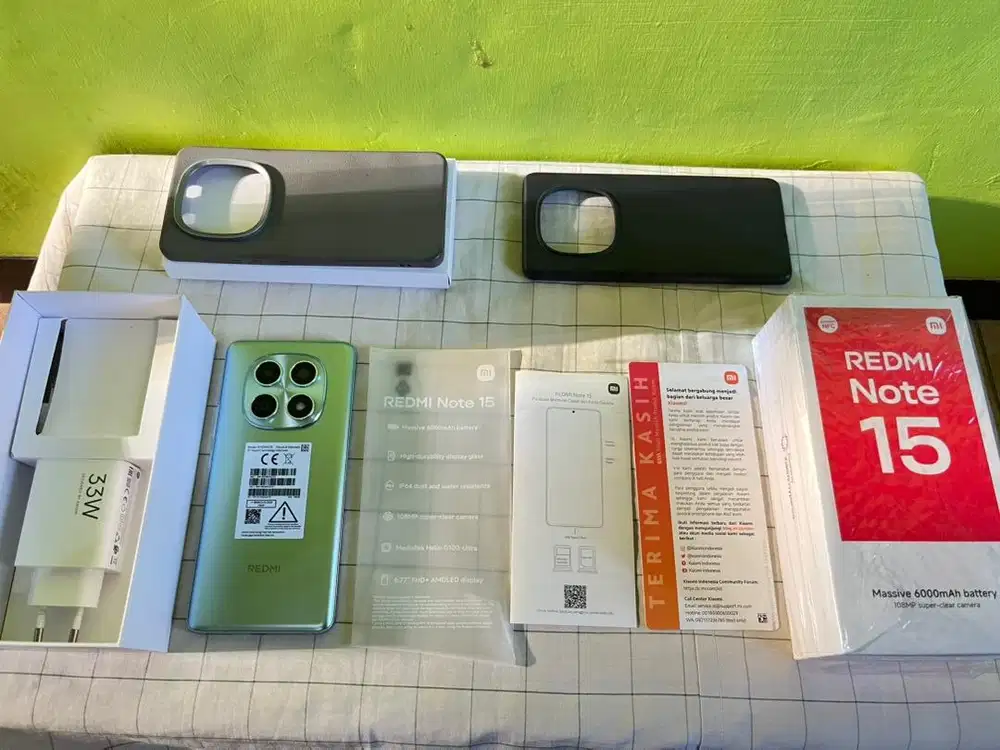 REDMI NOTE 15 8/256 4G PEMAKAIAN SINGKAT FULLSET ORI MULUS LIKE NEW