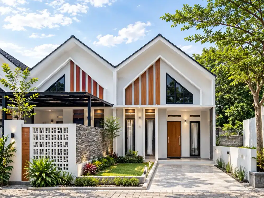 Rumah Scandinavian Modern Desain Kekinian, Nyaman & Berkelas,SHM READY