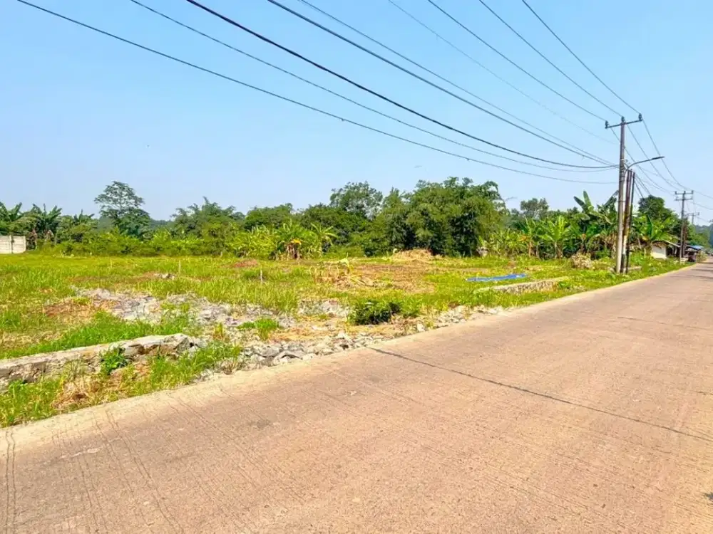 Tanah DiCisauk Dekat Stasiun Jatake, Posisi Pinggir Jalan