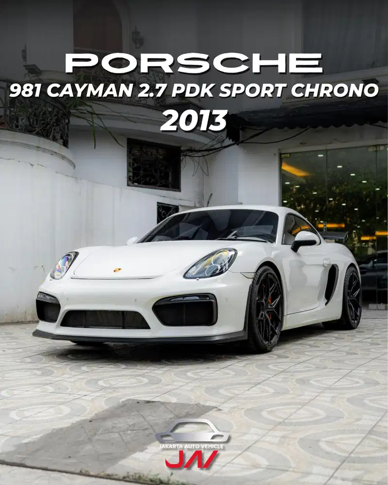PORSCHE 981 CAYMAN 2.7 PDK SPORT CHRONO GT4 LOOK 2013 / LOW ODO